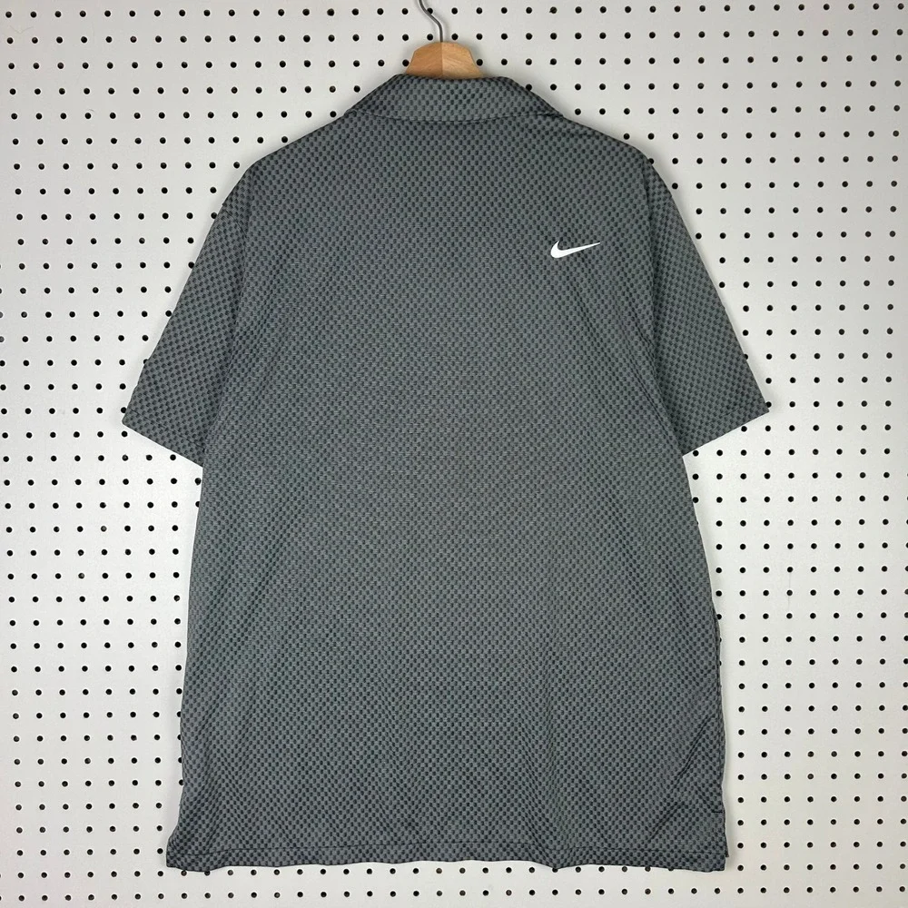 Nike 1 Cent Memphis Tiger Polo XL Basketball Checkered Gray PE Team Issued Penny